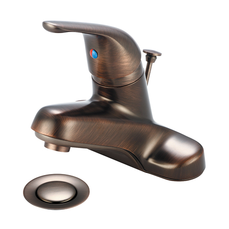 OLYMPIA FAUCETS Single Handle Bathroom Faucet, NPSM, Centerset, Oil Rubbed Bronze L-6160-ORB